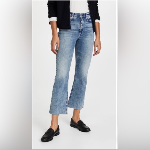 Sold☀️Rag & Bone Nina High-Rise Ankle Flare Jeans in Pearl - Picture 5 of 16